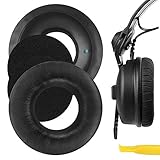 Geekria イヤーパッド互換性 パッド ゼンハイザー Sennheiser HD25-1, HD25-II, HD25SP, HD25SP-II ヘッドホンに対応 パッド イヤー/イヤーカップ (プロテインレザー/ブラック)
