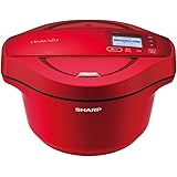 シャープ ヘルシオ ホットクック 電気調理鍋 無水鍋 2.4L 2~6人用 スマホ連携 レッド KN-HW24E-R