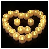 LED キャンドルライト 12個セット 揺らぐ炎 電池ろうそく Starall 無香料 ティーライト 暖白 クリスマス 結婚式 誕生日 パーティーなどに最適（ボタン電池付き）
