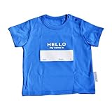 DRIBBLE T-SHIRTS ドリブル Tシャツ [ HELLO MY NAME IS/BLUE/80cm ] ベビー服 半袖Tシャツ