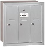 Salsbury Industries 3503ARP Recessed Mounted Vertical Mailbox with Master Commercial Lock, Private A
