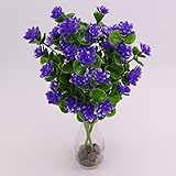 SM SunniMix 美しい　人工観葉植物　造花　ホーム　オフィス　装飾　全4タイプ　ブーケ　花束 - パープル山茶花
