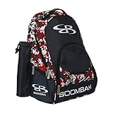 Boombah Tyro 野球/ソフトボールバットが収納できるバックパック - 20 x 15 x 10インチ - 迷彩柄シリーズ - 20種類の色 - 2-3/4インチまでのバットを2本まで収納 ブ