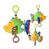 SweetToy Fish Infant Bed Comfort Toy Bed Trailer with BB Dental Adhesive Baby Toys [並行輸入品]