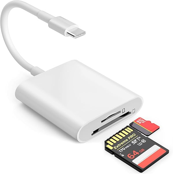 【2026 新登場】Type-C カードリーダー USB3.0 OTG 機能搭載 2in1 SD/TF リーダー 高速データ転送 写真・ビデオ・ファイル対応 iPhone15/Macbook/Android 対応 - 1