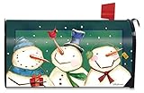 Folksy Folks冬磁気メールボックスカバープリミティブスノーマンCardinal標準