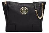 トリーバーチ TORY BRITTEN SMALL SLOUCHY TOTE トートバッグ 31159877 001 BLACK （ブラック）