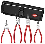 4 Piece Interior/Exterior Straight Snap Ring Set (KNP4043) by Knipex