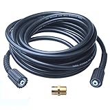 DUSICHIN DUS-250 High Pressure 6090 PSI Pressure Washer Hose, M22 Metric Thread, 1/4"X25' [並行輸入品]