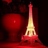 Hongxin LEDナイトライト、ロマンチックエッフェル塔LED夜ライトランプデスクテーブルホーム寝室授乳部屋装飾ギフト