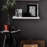 HaokHome H020 かんたん貼付シールタイプ 無地の壁紙 ウォールステッカー家具 防水 黒 60cm x 6m