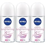 まとめ買いセット Nivea ニベア 女性用 制汗 デオドラント ロールオン Extra Whitening 50ml×３個 ［海外直送品］