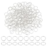 PH PandaHall 260個 マルカン 丸カン リング 金具 パーツ ジュエリー DIY用 シルバー 10x1mm
