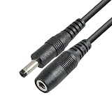 ZUUN (ズーン) 外径4.0mm 内径1.7mm 1m (オス)-(メス) 延長用DC電力供給ケーブル 対応電力12V 2Aまで 外付けDVDや学習用タブレットやカーナビ PSPなど (1m延長)