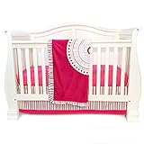 One Grace Place Sophia Lolita Infant Crib Bedding Set, White/Pink/Berry/Orange by One Grace Place