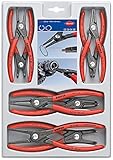KNIPEX 00 20 04 SB 8-Piece Precision Circlip Snap-Ring Pliers Set by Knipex Tools LP [並行輸入品]