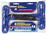Eklind 55168 Cushion Grip Hex T-Key Set, MM with Pouch, 6-Inch Arm, 8-Piece [並行輸入品]