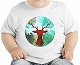 Colourful Deer オーガニックベビーTシャツ 12 - 18 Months