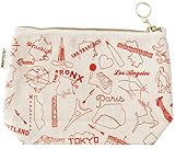 MAPTOTE ジップポーチ Multicity Natural Red