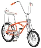 Schwinn クラシックオールドスクール Krateキッズバイク ハイライズ エイプハンドルバー バナナシート 16インチ前輪と20インチ後輪 スプリングフォーク オレンジ