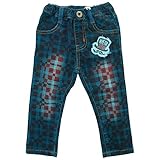 CHILD CHAMP(チャイルド チャンプ) ストレッチコール格子ストレートパンツ 80cm /ブルー NO.C-86144360