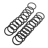 uxcell ゴムOリング　シールオイルフィルター　Oリングガスケット　24mm x 2.4mm 　ブラック　20個入り