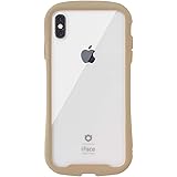 iFace Reflection iPhone XS/X ケース クリア 強化ガラス (ベージュ)【アイフォンxs アイフォンx アイフェイス 透明 耐衝撃 米国MIL規格取得 ストラップホール付き】