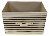 ヨコズナクリエーション インナーストレージボックス ストライプ ベージュ (3個組)