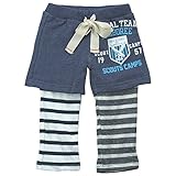 【冬物】OFFICIAL TEAM(オフィシャル チーム) 裏毛+天竺長丈レイヤード風パンツ 80cm /NAVY NO.OT-15AW-502