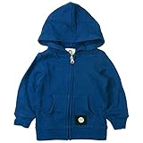 《年間定番》ZERO standard(ゼロスタンダード)30/7裏毛ベーシックパーカージャケット 120cm /BL NO.B-100501