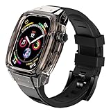 コンパチブル Apple Watch Ultra バンド 一体型 45mm アップルウォッチバンド スポーツバンド ゴムベルト 通気 防水 