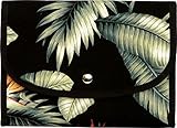 ポーチェ 母子手帳ケース ジャバラ ALOHA ボタニカル (ブラック)
