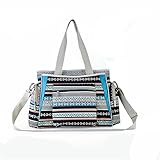 KANGMING 多機能 マザーズバッグ 大容量 軽量 キャンパス ショルダー トート ベビーカー用 3way ママバッグ ボトル用断熱ポケット/ベビーカーストラップ/ショルダーストラップ付き ベビー