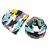 Ochine　ベビー　キッズ　子供　帽子＋マフラー　コットン　二点セット　襟巻　ネックウォーマー 　超可愛い　男女兼用　保温防寒　撮影用にも　出産祝い　贈り物　フリーサイズ