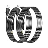 SinLoon 3m USB A-DC4.0x1.7mm 電源ケーブル 5V3A 直流給電 ブルートゥースイヤホン/ミニ扇風機/LEDライト対応 純銅芯 耐久充電ケーブル 2本