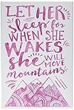 The Kids Room by Stupell "Let Her Sleep Purple Mountains" Wall Plaque Art [並行輸入品]