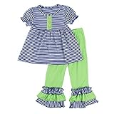 (ウィニーキッズ) Wennikids 幼児用 女の子 フリル付き半袖シャツ＆パンツセット