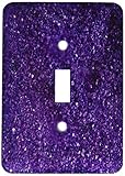 3dRose LLC lsp_31158_1 Purple Sparkle Like, Single Toggle Switch