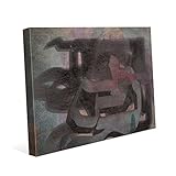 Urban壁 – Raw Umber :ソフトアンティーク調アンティークヴィンテージ抽象Drawing Painting Urbanブラウングレートープタンの落書きアートプリント 16x20 IND0