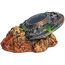 水槽用装飾品　円盤型オーナメント　未使用　熱帯魚　UFO アクアリウム オブジェ 水槽用装飾品 円盤型オーナメント 熱帯魚 UFO アクアリウム