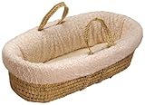 Baby Doll Bedding Sherling Moses Basket, Ivory by BabyDoll Bedding