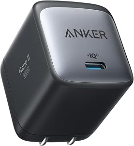 Anker Nano II 65W (PD 充電器 USB-C)【独自技術Anker GaN II採用/PD対応/PSE技術基準適合/折りたたみ式プラグ】MacBook PD対応Windows PC iPad iPhone Galaxy A