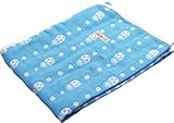 エムール マトリョーシカ柄 ベビー 6重ガーゼケット 90×120cm ターコイズブルー