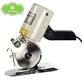 Hanchen YJ-90B Φ90mm 電動カッター 電気マルチツール 手持ち式切断機 裁縫機 厚手の布/レザー/合皮/雑材などを切る用に 切断厚み23mm (220V)