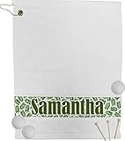 Tropical Leavesゴルフタオル( Personalized )