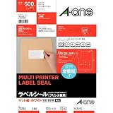 エーワン ラベルシール 6面 100シート 73206