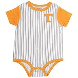 幼児テネシーボランティア野球ピンストライプボディスーツ 6-12 Months レッド
