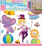 Edge Home Products Girls Walltoons Wall Sticker, Circus [並行輸入品]