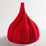 （アイラブコス）iLoveCos JP とんがりニット帽 ねじり帽子 どんぐり帽子 キッズ用 (レッド)