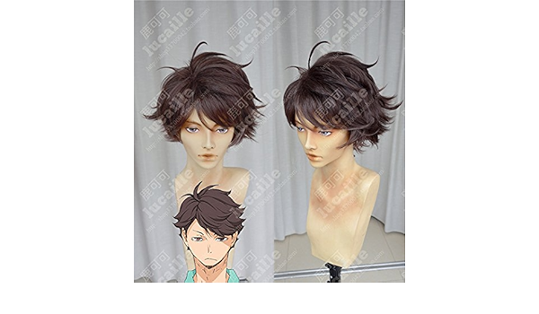 Amazon Co Jp ハイキュー 及川徹 排球 ふわふわ 短髪 かっこいい 耐熱コスプレウィッグ かつら アニメ コスチューム 大人気 ウィッグ ホビー